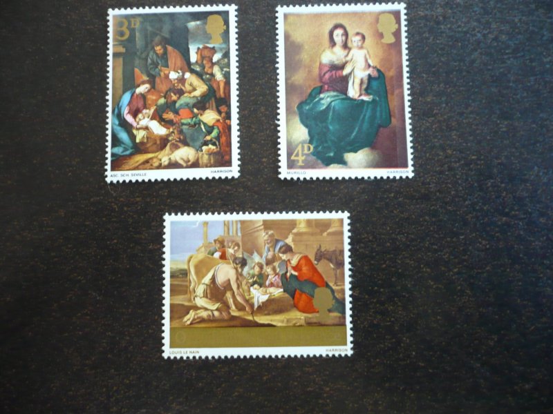 Stamps - Great Britain - Scott# 514-516 - Mint Never Hinged Set of 3 Stamps