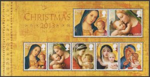GB, (MS101) 2013 SGMS3549 Mini Sheet, CHRISTMAS - MADONNA AND CHILD, Mint (NH)