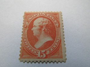 US Stamps, Scott #189, Mint VF NH 15¢ - With APS Certificate, SCV $650.00++