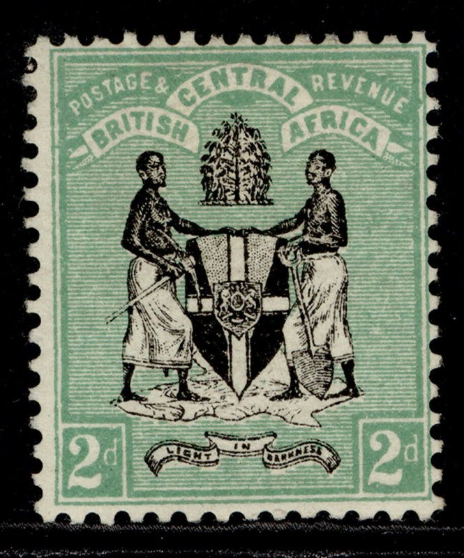 NYASALAND - BCA QV SG22, 2d black & green, M MINT. Cat £55. NO WMK