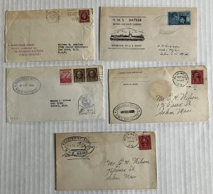 Group of 5 1920s-1940s covers with British ship markings [s.5181]