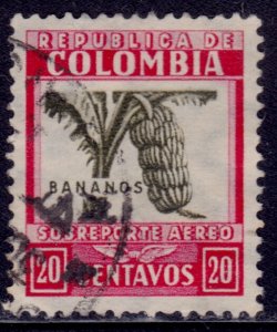 Colombia 1932, Airmail, Banana Plant, 20c, sc#C100, used