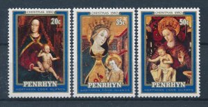 [116763] Penrhyn 1980 Christmas art paintings  MNH