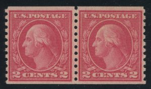 USA 492 - Type III Rotary coil pair - F/VF Mint light hinged