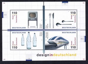 Germany 2051 MNH 1999 Germany Various Designs Souvenir Sheet of r4