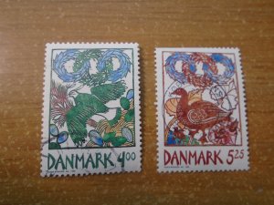 Denmark  #  1150-51   used