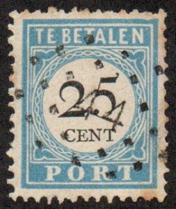 Netherlands Sc #J11 Used