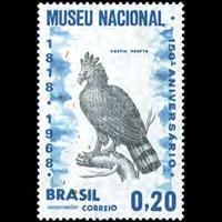 BRAZIL 1968 - Scott# 1084 Harpy Eagle Set of 1 NH