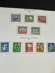 Switzerland collction semi-postals 1960-1969 mixed MH and used