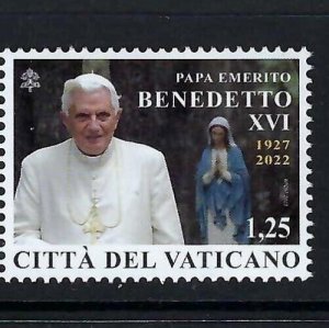 2023 Vatican City: In Memory of Pope Emeritus Benedict XVI MNH