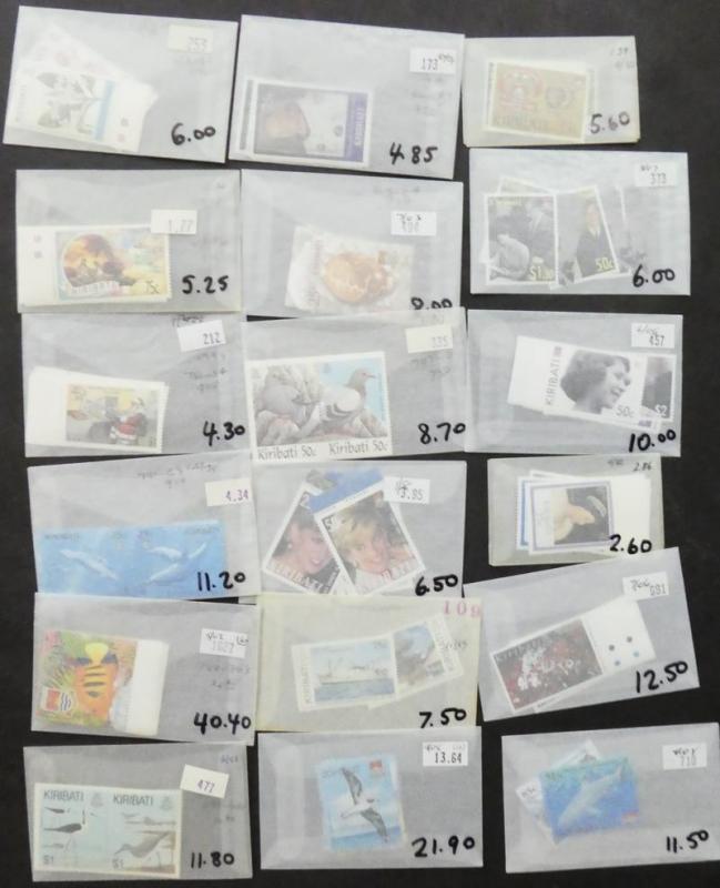 EDW1949SELL : KIRIBATI Beautiful collection of ALL DIFF VFMNH CPLT SETS Cat $985