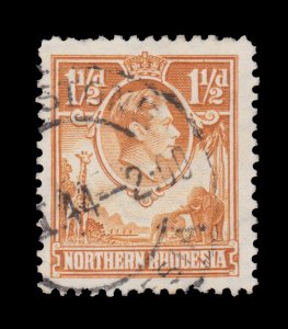 ZAMBIA (NORTHERN RHODESIA) YEAR 1938 - 52. SCOTT # 29. USED