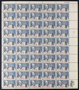 Scott C69 ROBERT H. GODDARD Sheet of ￼50 ￼US 8¢ Airmail Stamps MNH 1961