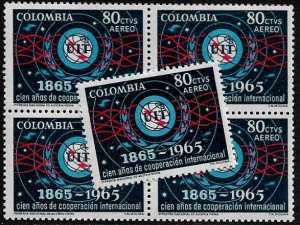Colombia #C467 MNH Stamp - ITU - Communications - Wholesale X 5