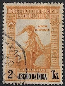 Portuguese India  Sc 446  2t  Vasco da Gama Used, VF -