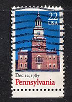 SCOTT #  2337   used    single   Pennsylvania