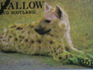 ​GRATE BRITAIN-EYNHALLOW STAMP-1977 WORLD ENDANGER ANIMALS CTO SHEET VERY FINE