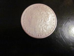 1887 morgan silver dollar
