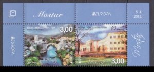 2012 Bosnia Herzegovina Mostar 337-338Paar Europa Cept 7,20 €