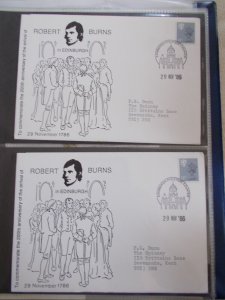 Robbie Burns Federation Collection of Covers & Other Interesting Related Fdc's