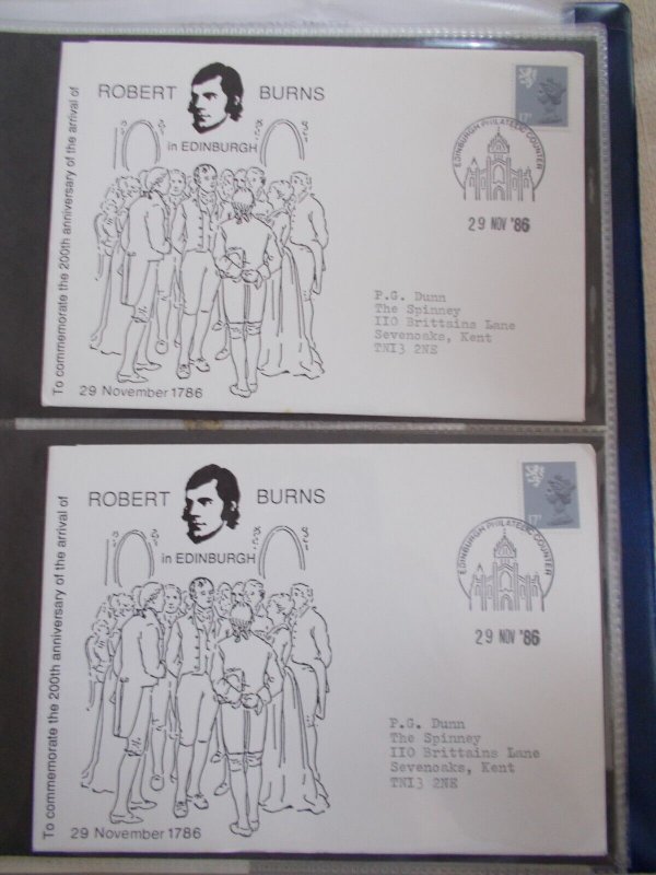 Robbie Burns Federation Collection of Covers & Other Interesting Related Fdc's