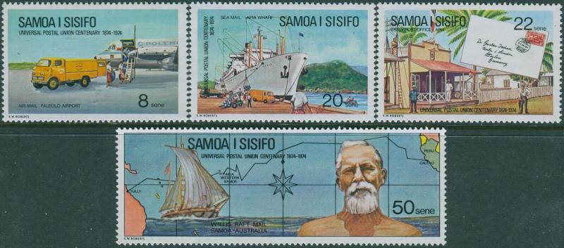 Samoa 1974 SG430-433 UPU set MNH 