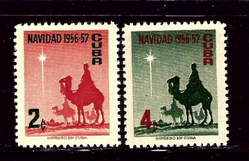 Cuba 562-63 MNH 1956 Christmas