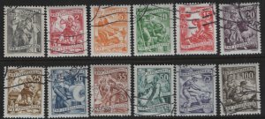 YUGOSLAVIA,343-354, USED,  SET