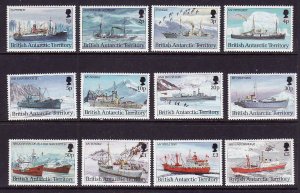 British Antarctic Territory-Sc#202-13- id5-unused NH set-Ships-1993-