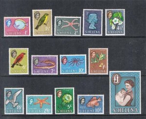 St Helena 1961 Sc 159-72 set MNH