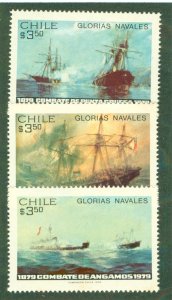 CHILE 537-9 MNH BIN $2.00