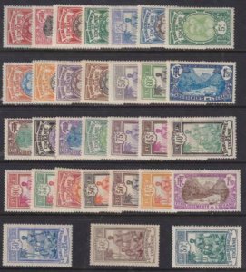 French Polynesia 1913-1930 SC 21-54 Mint Set