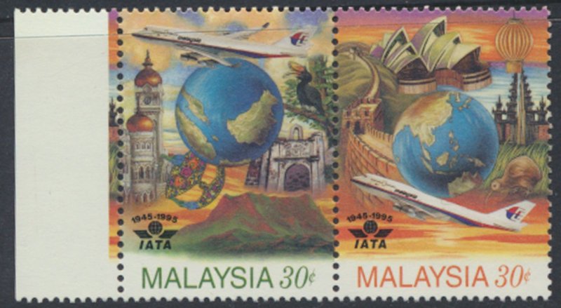 Malaysia    SC#  559a 1995 IATA   MNH   see details & scans