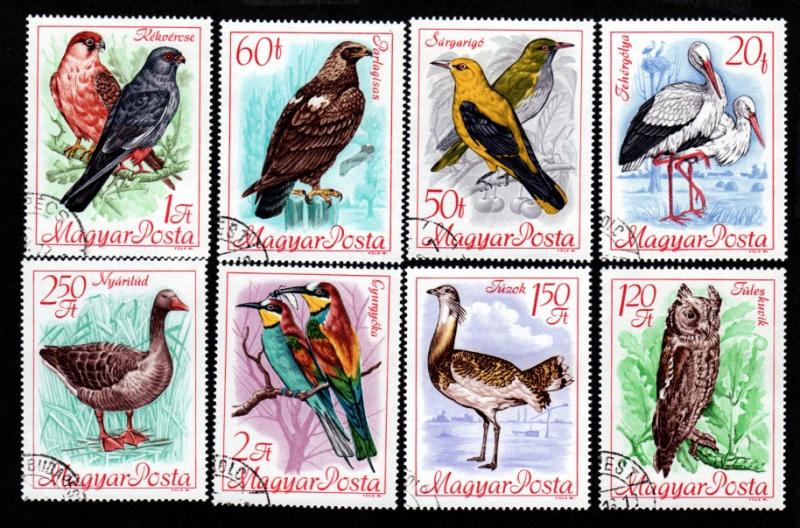 Hungary # 1889-1896 Birds CTO!