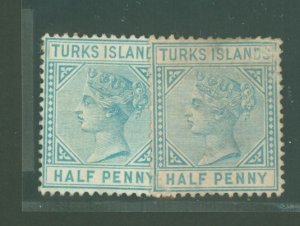 Turks Islands #48a  Multiple