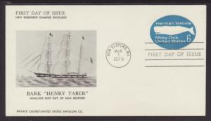 US U554 Melville US Envelope U/A FDC