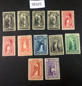 MOMEN: US STAMPS  #PR114-PR125 MINT OG H LOT #38325