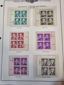 U.S. Scott #1030-1053 MNH Plateblock Set!!!