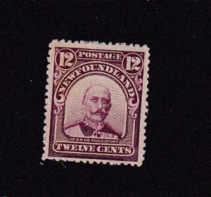 NEWFOUNDLAND # 113 VF-MNG 12cts DUKE OF CONNAUGHT