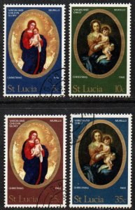 St. Lucia Sc #237-240 Used