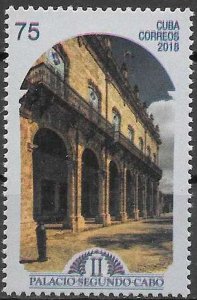 Cuba Sc# 6055 SEGUNDO CABO'S PALACE   architecture  2018  MNH