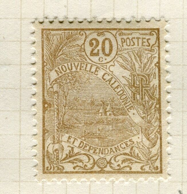 FRENCH COLONIES; NEW CALEDONIA 1905 early Bird issue Mint hinged 20c