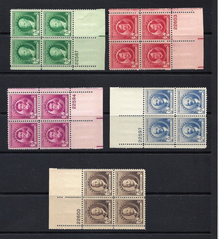 USA 1940 Scott 859-893 Famous American Plates mnh scv $285.45 Less 80%=$57.00