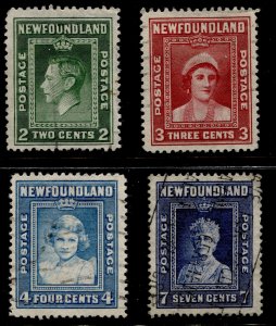 Newfoundland #245-248 Royalty Set Used