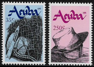 Aruba #73-4 MNH Set - Handicrafts