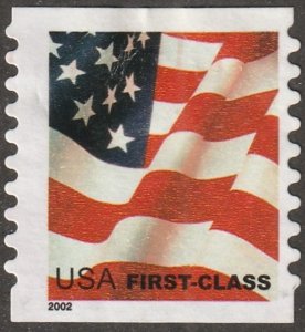 USA,  stamp, scott#3622,  used, hinged,  Flag,