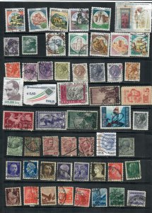 ITALY  MIXTURE x 53 ALL DIFFERENT , USED LOT h C