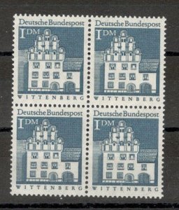 GERMANY - MNH BLOCK OF 4 STAMPS - WITTENEBERG - 1966.