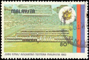 Malaysia #262-265, Complete Set(4), 1983, Military Related, Used