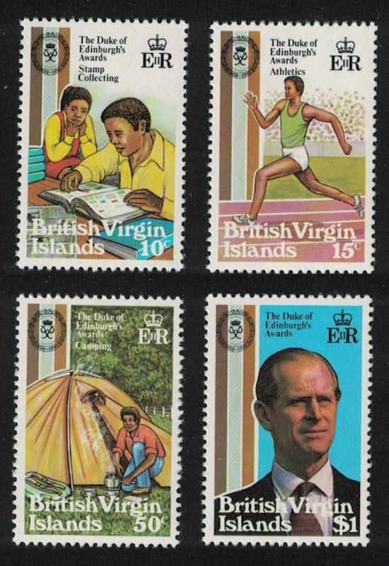 BVI 25th Anniversary of Duke of Edinburgh Award Scheme 4v SG#466-469